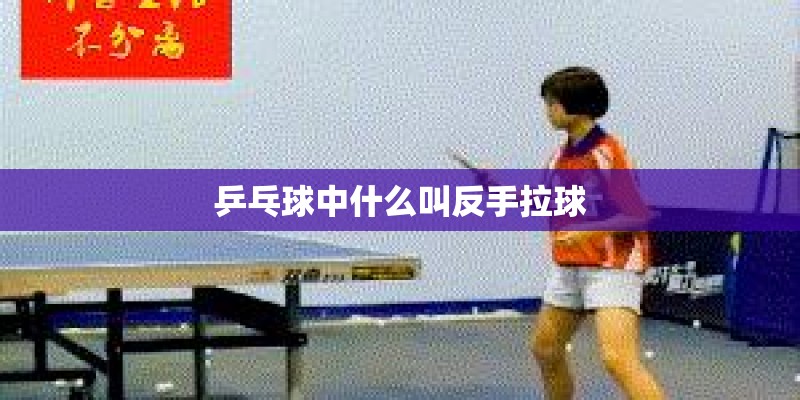 乒乓球中什么叫反手拉球