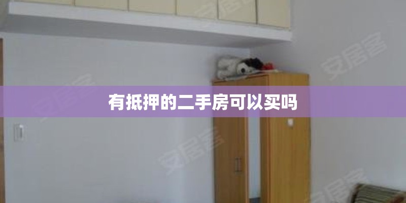 有抵押的二手房可以买吗