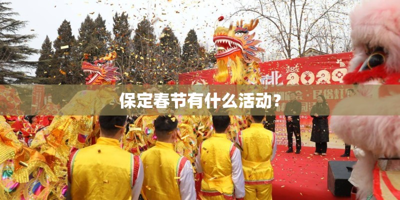保定春节有什么活动？