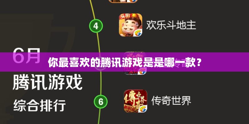 你最喜欢的腾讯游戏是是哪一款? 你最喜欢的腾讯游戏是是哪一款?