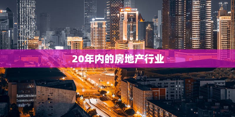 20年内的房地产行业 20年内的房地产行业