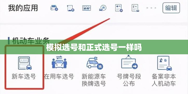模拟选号和正式选号一样吗