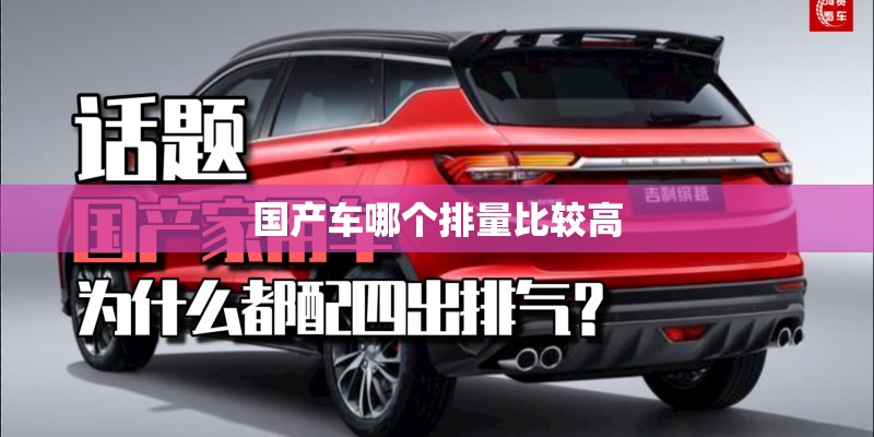 国产车哪个排量比较高