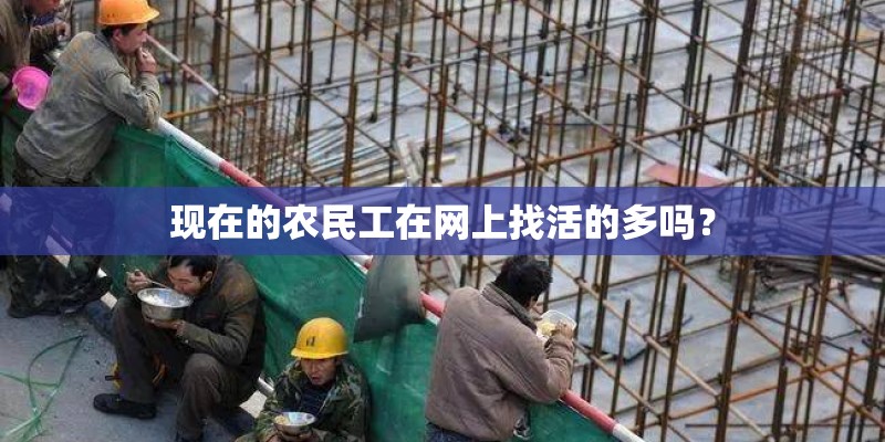 现在的农民工在网上找活的多吗？