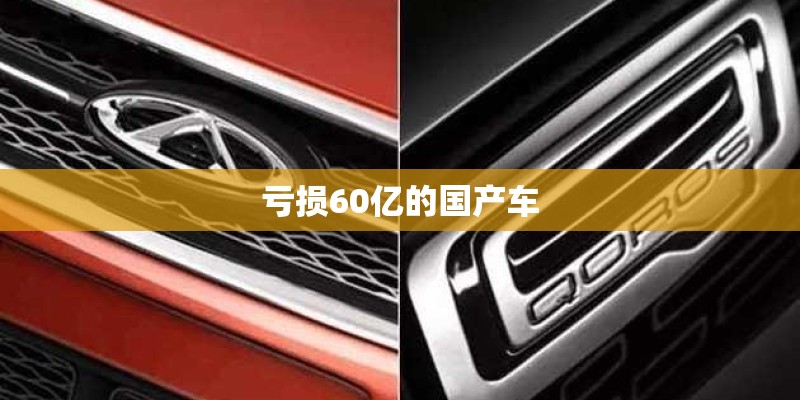 亏损60亿的国产车