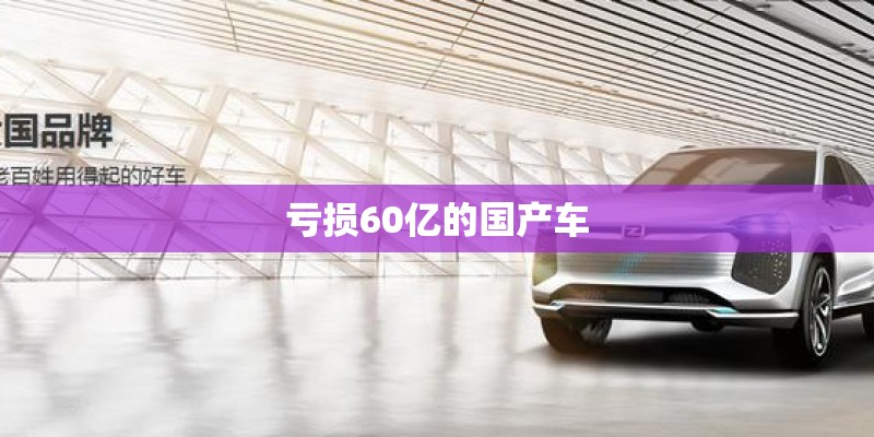 亏损60亿的国产车 亏损60亿的国产车