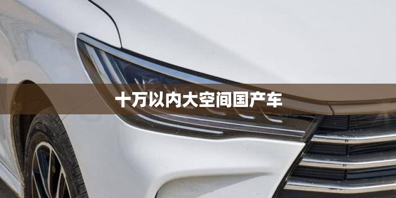 十万以内大空间国产车