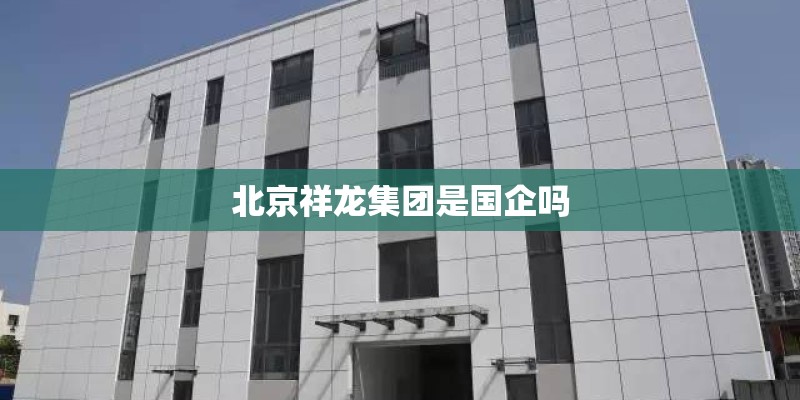 北京祥龙集团是国企吗