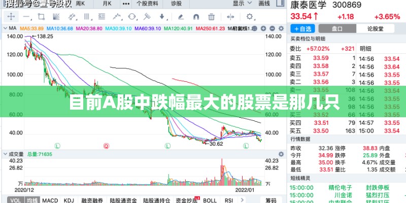 目前A股中跌幅最大的股票是那几只