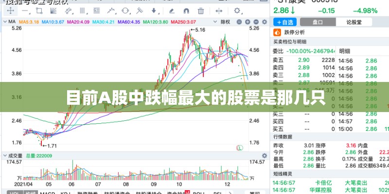 目前A股中跌幅最大的股票是那几只