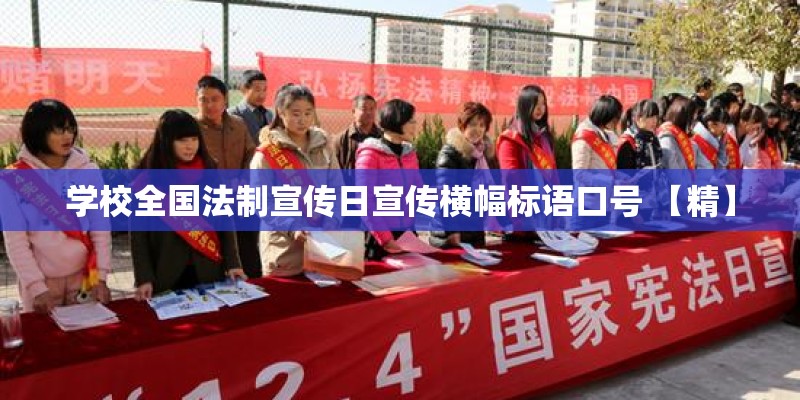 学校全国法制宣传日宣传横幅标语口号 【精】