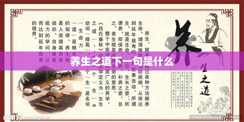 养生之道下一句是什么 养生之道下一句是什么