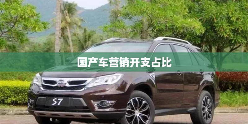国产车营销开支占比