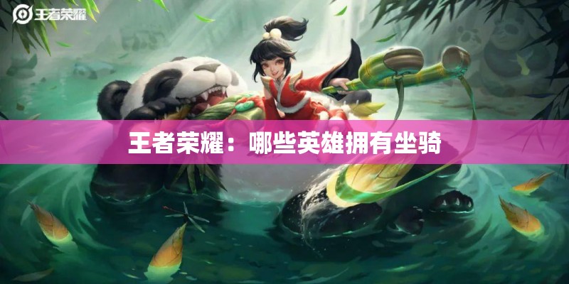 王者荣耀：哪些英雄拥有坐骑
