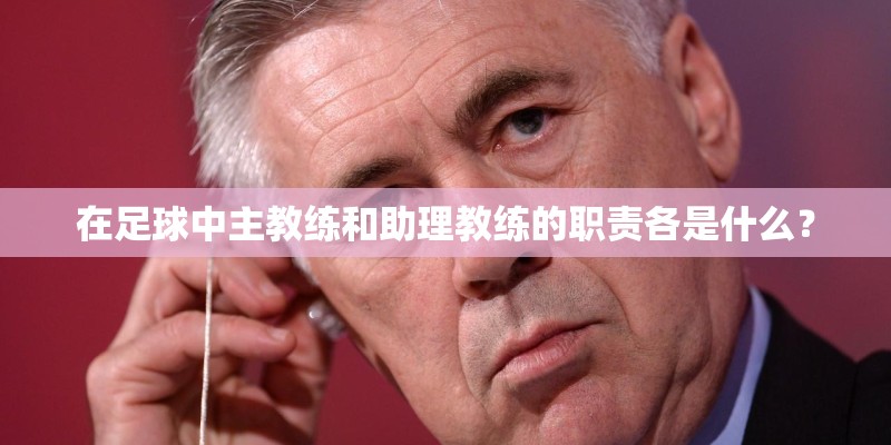 在足球中主教练和助理教练的职责各是什么？