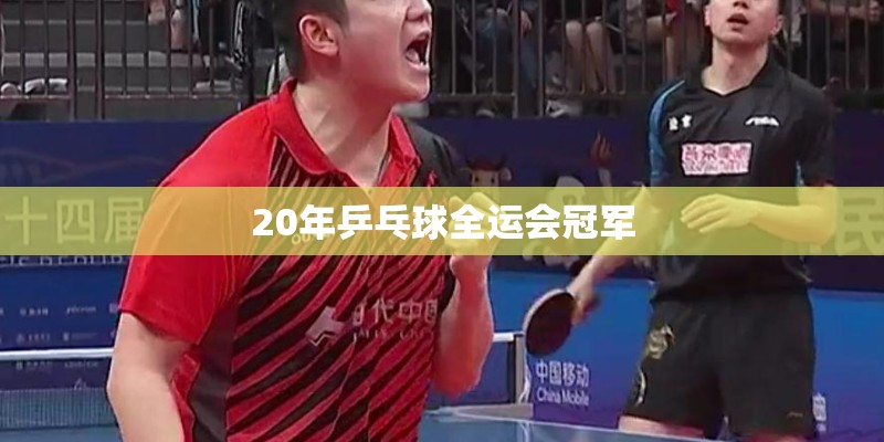20年乒乓球全运会冠军