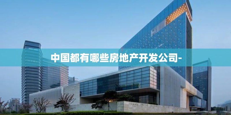 中国都有哪些房地产开发公司-