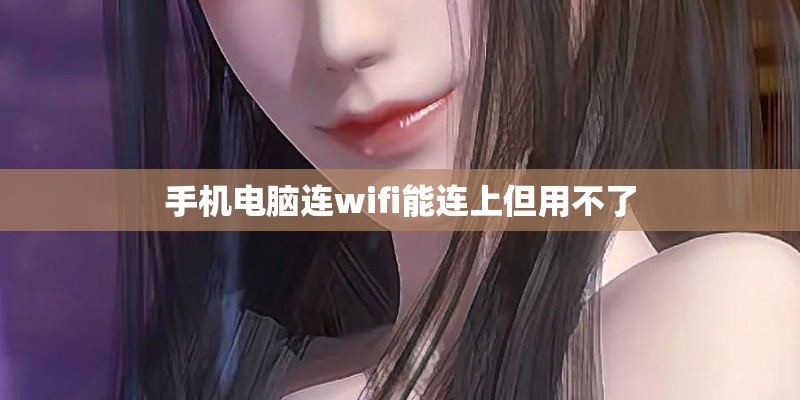 手机电脑连wifi能连上但用不了