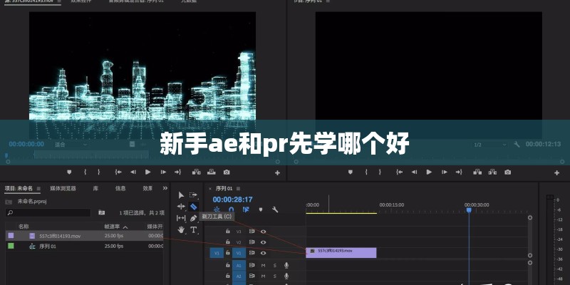 新手ae和pr先学哪个好