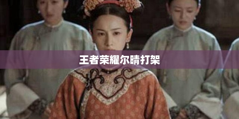 王者荣耀尔晴打架