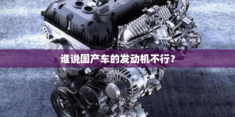 谁说国产车的发动机不行？