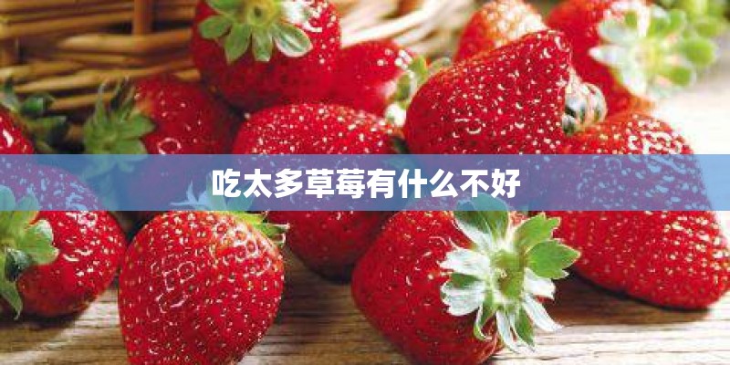 吃太多草莓有什么不好