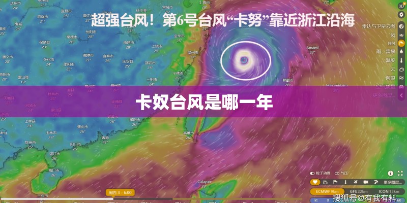 卡奴台风是哪一年