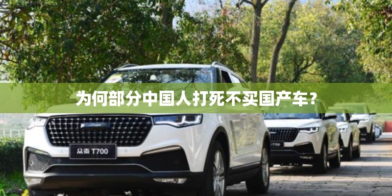 为何部分中国人打死不买国产车？