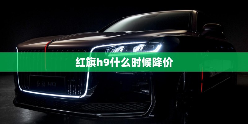 红旗h9什么时候降价