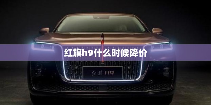 红旗h9什么时候降价