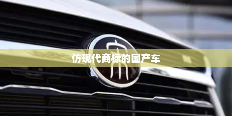 仿现代商标的国产车