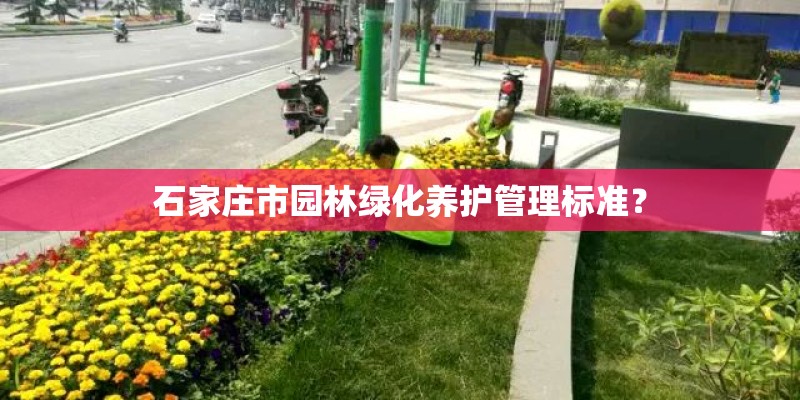 石家庄市园林绿化养护管理标准? 石家庄市园林绿化养护管理标准?