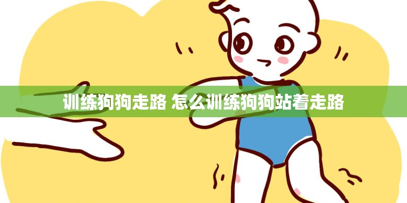 训练狗狗走路 怎么训练狗狗站着走路