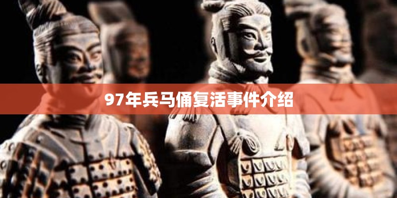 97年兵马俑复活事件介绍 97年兵马俑复活事件介绍