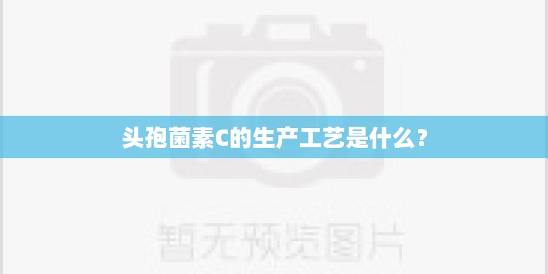 头孢菌素C的生产工艺是什么？