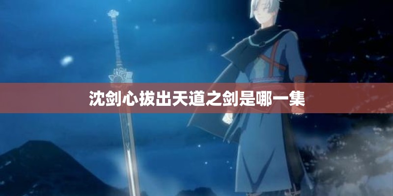 沈剑心拔出天道之剑是哪一集 沈剑心拔出天道之剑是哪一集