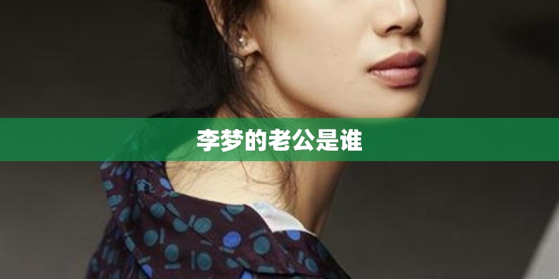 李梦的老公是谁