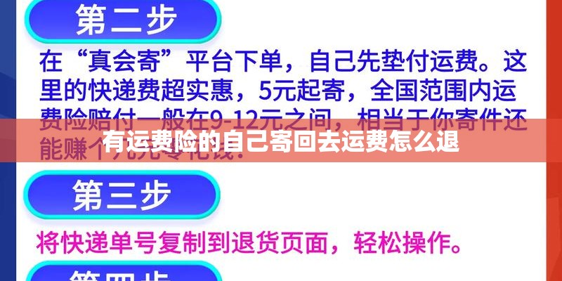 有运费险的自己寄回去运费怎么退