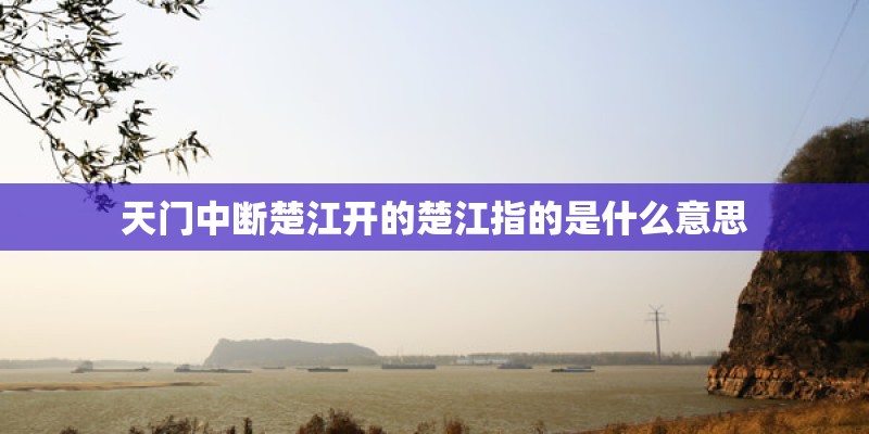 天门中断楚江开的楚江指的是什么意思