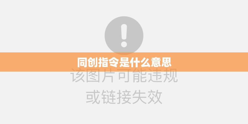 同创指令是什么意思