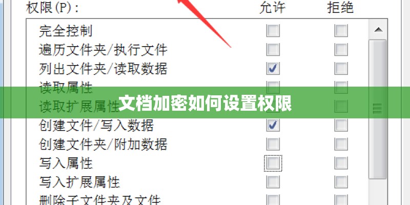 文档加密如何设置权限