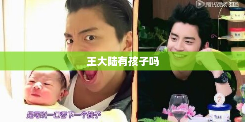 王大陆有孩子吗