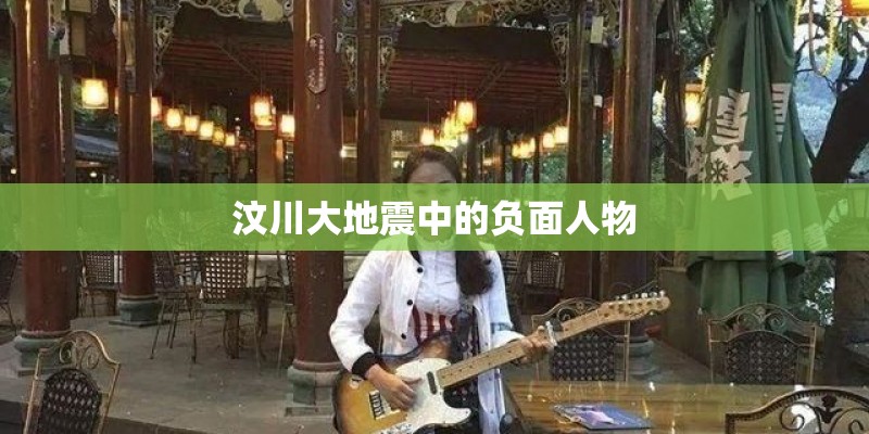 汶川大地震中的负面人物 汶川大地震中的负面人物
