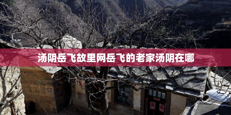 汤阴岳飞故里网岳飞的老家汤阴在哪