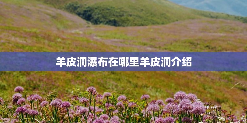 羊皮洞瀑布在哪里羊皮洞介绍