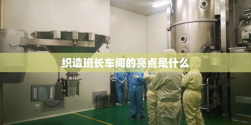 织造班长车间的亮点是什么