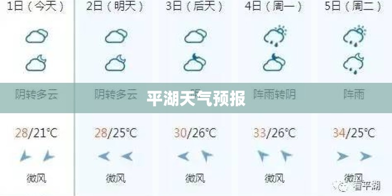 平湖天气预报
