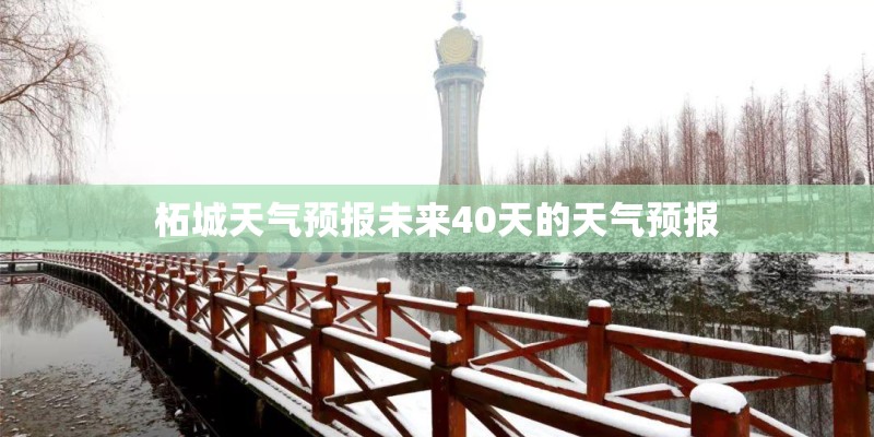 柘城天气预报未来40天的天气预报