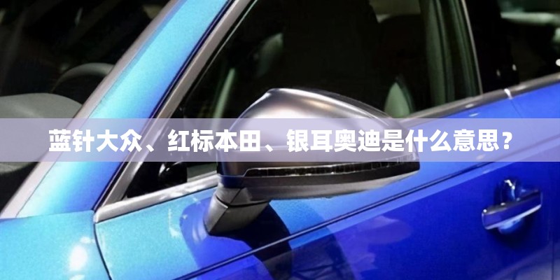 蓝针大众、红标本田、银耳奥迪是什么意思？