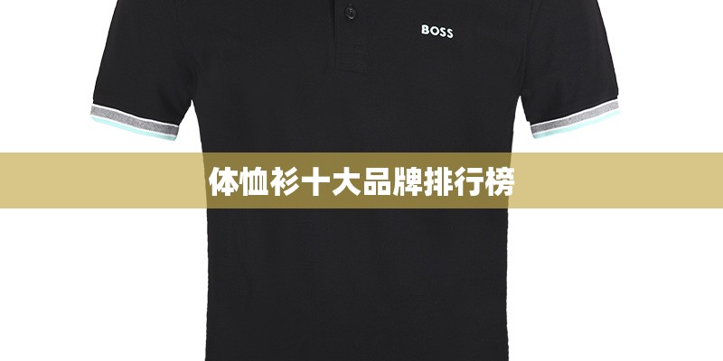 体恤衫十大品牌排行榜